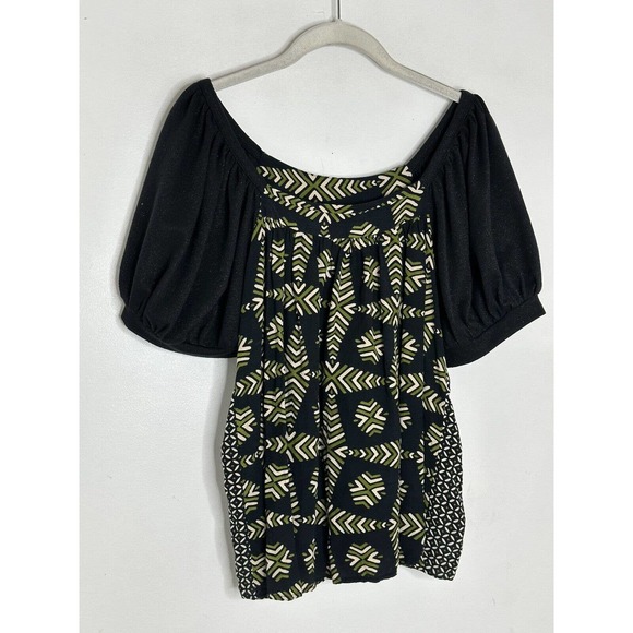 Maeve by Anthropologie Women's Short Sleeve Printed Top Size Medium - Picture 2 of 7